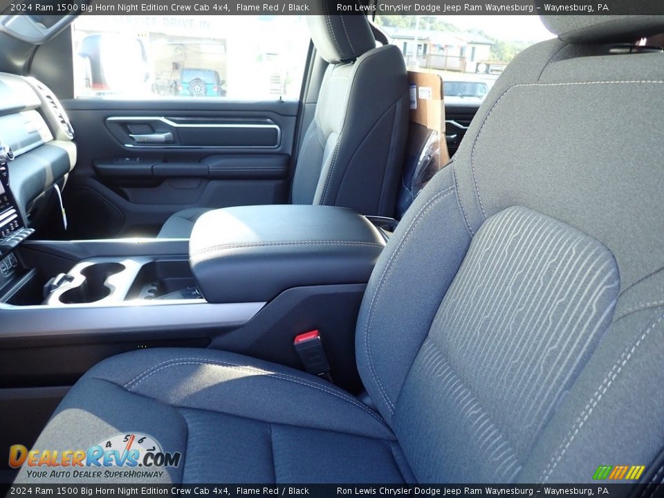 2024 Ram 1500 Big Horn Night Edition Crew Cab 4x4 Flame Red / Black Photo #12