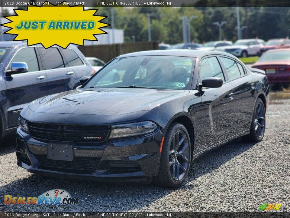 2019 Dodge Charger SXT Pitch Black / Black Photo #1