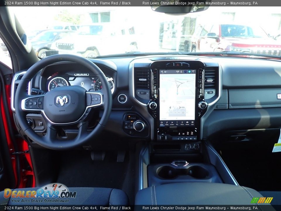 2024 Ram 1500 Big Horn Night Edition Crew Cab 4x4 Flame Red / Black Photo #14