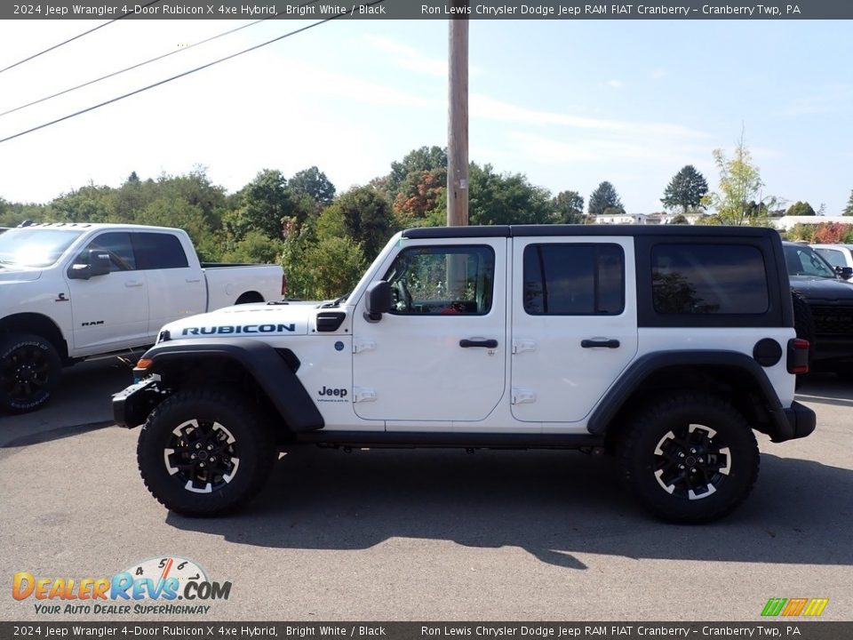 2024 Jeep Wrangler 4-Door Rubicon X 4xe Hybrid Bright White / Black Photo #2