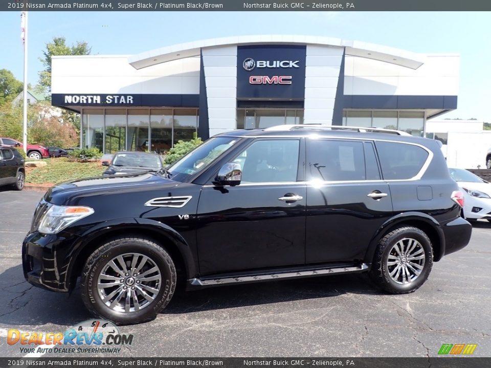 Front 3/4 View of 2019 Nissan Armada Platinum 4x4 Photo #1