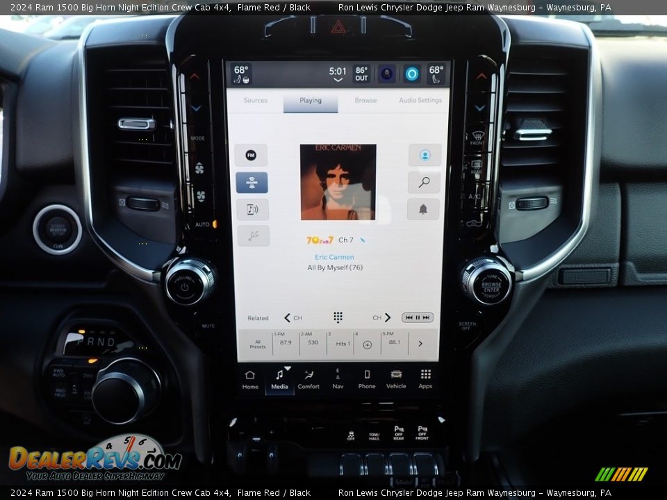 2024 Ram 1500 Big Horn Night Edition Crew Cab 4x4 Flame Red / Black Photo #20