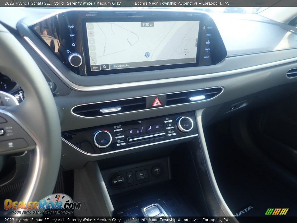 2023 Hyundai Sonata SEL Hybrid Serenity White / Medium Gray Photo #17