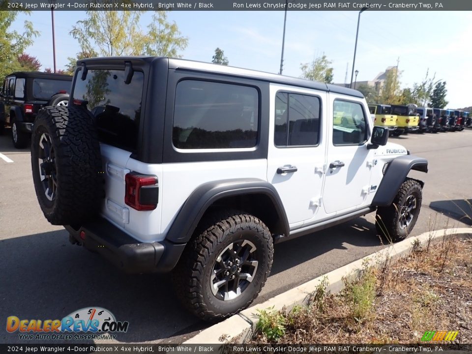 2024 Jeep Wrangler 4-Door Rubicon X 4xe Hybrid Bright White / Black Photo #5