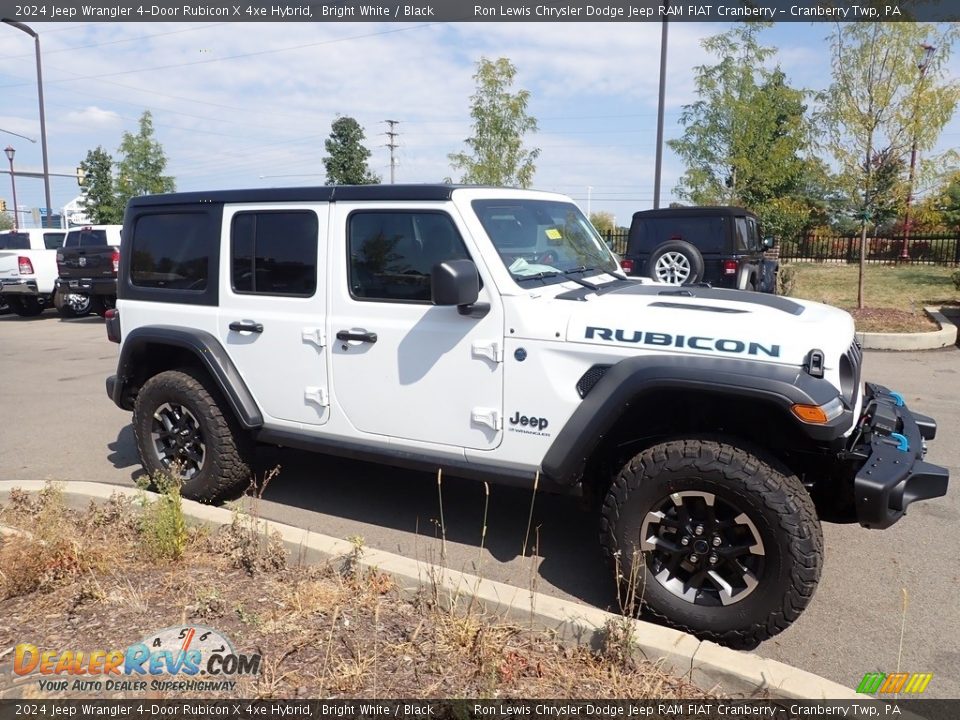 2024 Jeep Wrangler 4-Door Rubicon X 4xe Hybrid Bright White / Black Photo #6