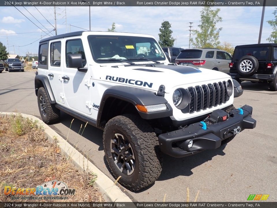 2024 Jeep Wrangler 4-Door Rubicon X 4xe Hybrid Bright White / Black Photo #7