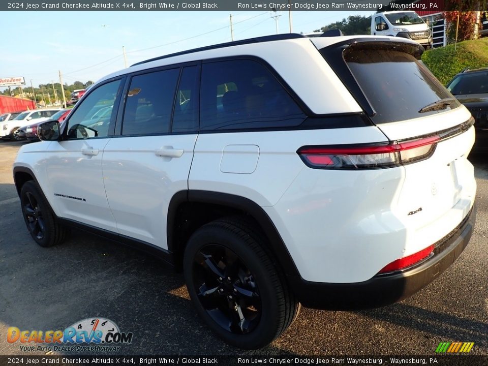 2024 Jeep Grand Cherokee Altitude X 4x4 Bright White / Global Black Photo #3