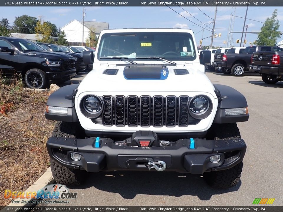 2024 Jeep Wrangler 4-Door Rubicon X 4xe Hybrid Bright White / Black Photo #8