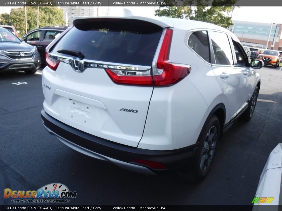 2019 Honda CR-V EX AWD Platinum White Pearl / Gray Photo #8
