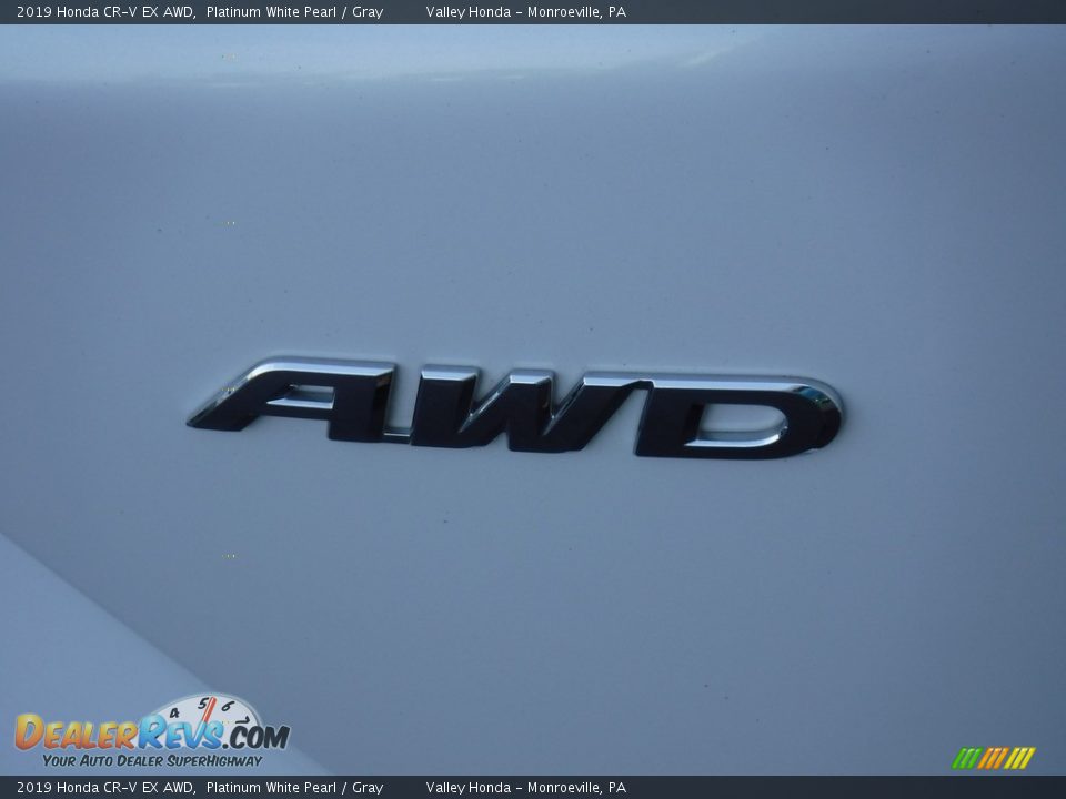 2019 Honda CR-V EX AWD Platinum White Pearl / Gray Photo #9