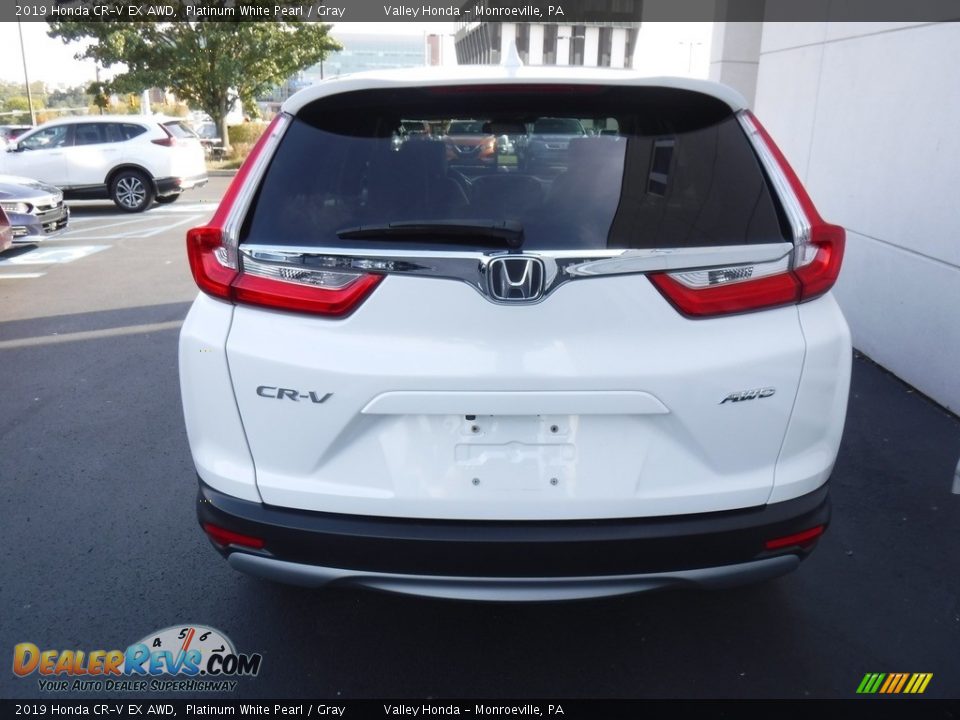 2019 Honda CR-V EX AWD Platinum White Pearl / Gray Photo #10
