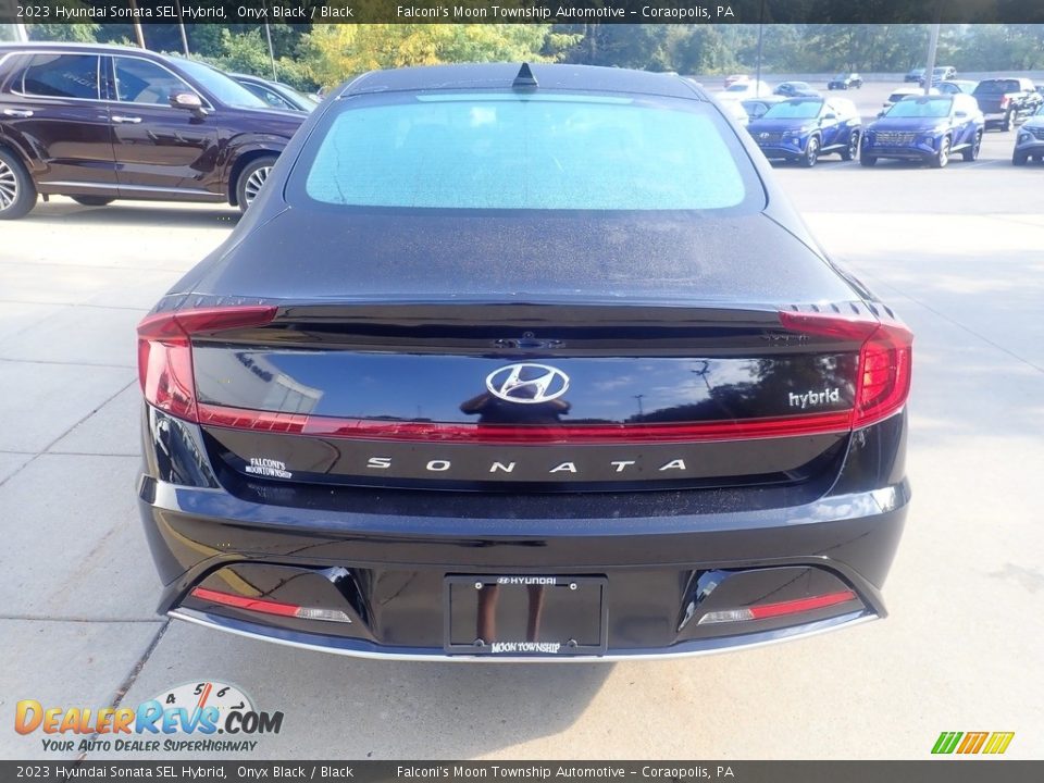 2023 Hyundai Sonata SEL Hybrid Onyx Black / Black Photo #3