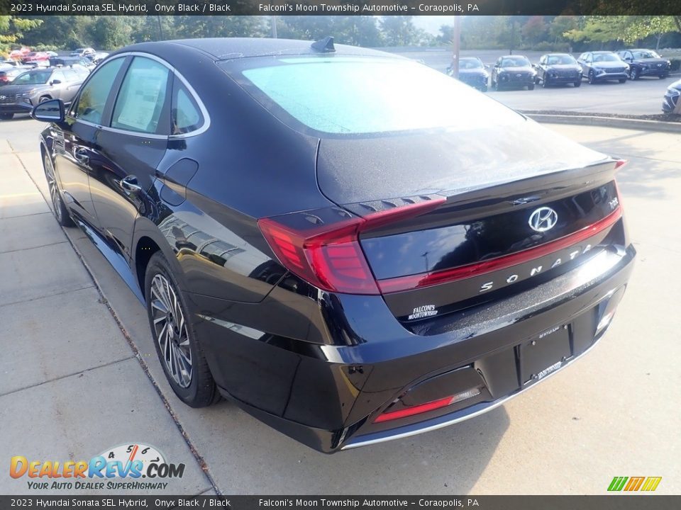 2023 Hyundai Sonata SEL Hybrid Onyx Black / Black Photo #4