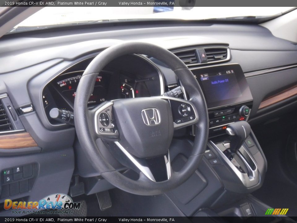 2019 Honda CR-V EX AWD Platinum White Pearl / Gray Photo #13