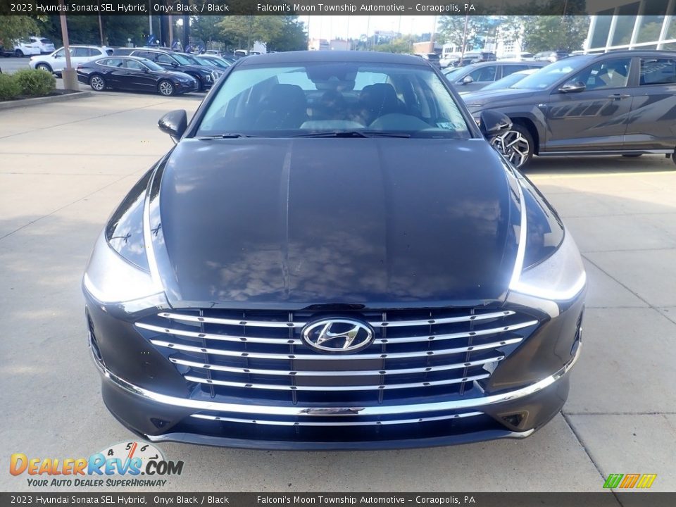 Onyx Black 2023 Hyundai Sonata SEL Hybrid Photo #7