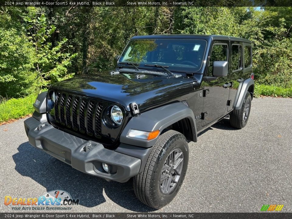 2024 Jeep Wrangler 4-Door Sport S 4xe Hybrid Black / Black Photo #2