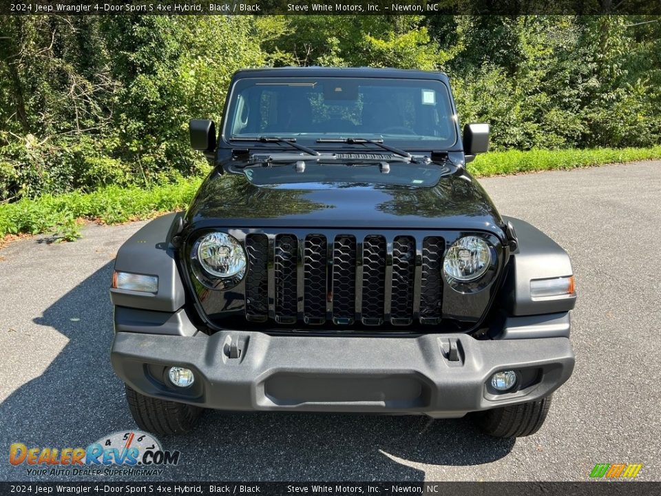 2024 Jeep Wrangler 4-Door Sport S 4xe Hybrid Black / Black Photo #3