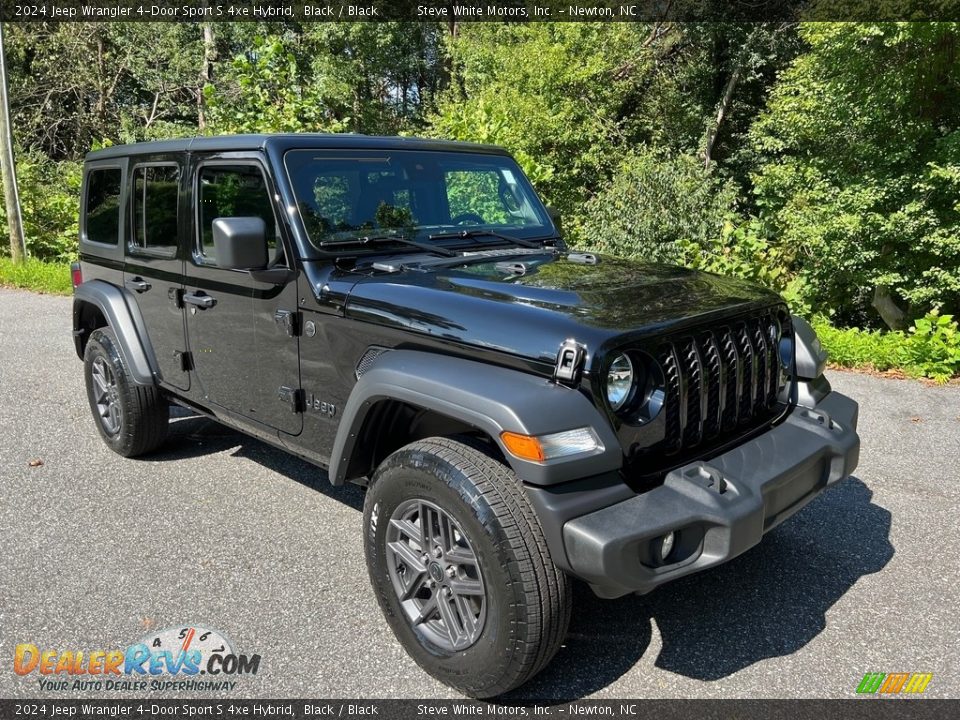 Front 3/4 View of 2024 Jeep Wrangler 4-Door Sport S 4xe Hybrid Photo #4