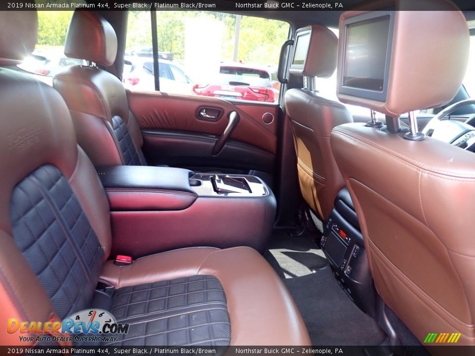 Rear Seat of 2019 Nissan Armada Platinum 4x4 Photo #16