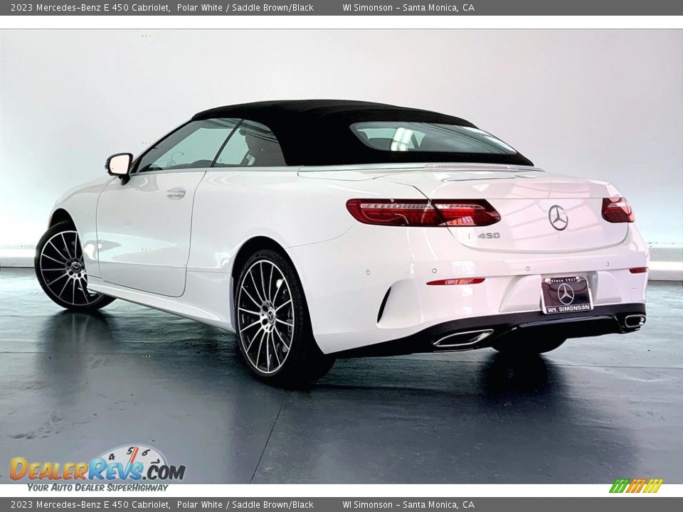 2023 Mercedes-Benz E 450 Cabriolet Polar White / Saddle Brown/Black Photo #2