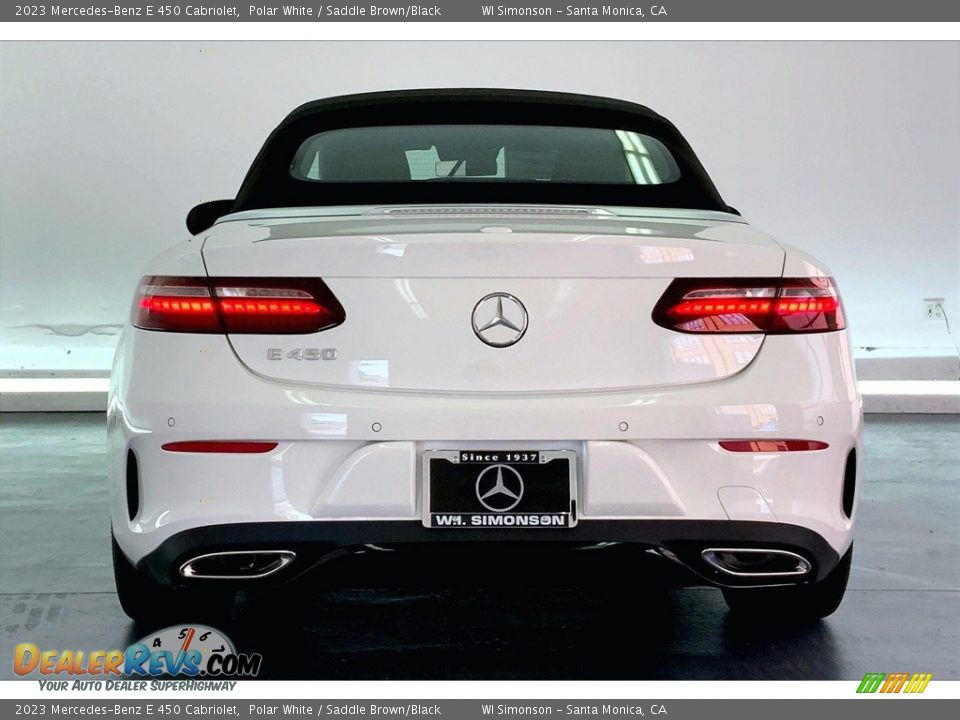 2023 Mercedes-Benz E 450 Cabriolet Polar White / Saddle Brown/Black Photo #3