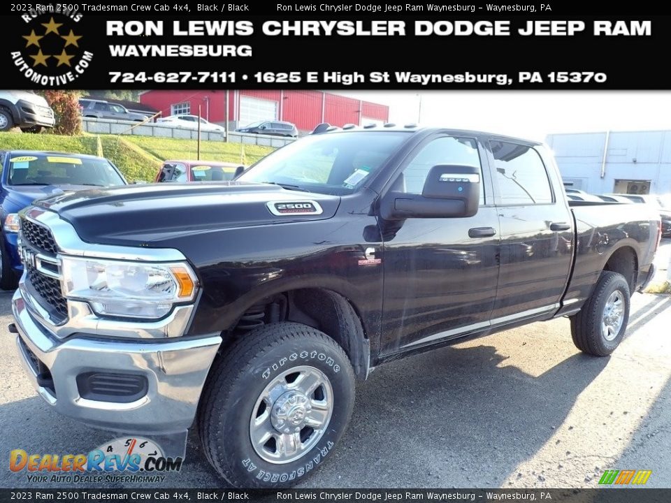 2023 Ram 2500 Tradesman Crew Cab 4x4 Black / Black Photo #1