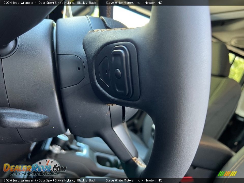 2024 Jeep Wrangler 4-Door Sport S 4xe Hybrid Steering Wheel Photo #13