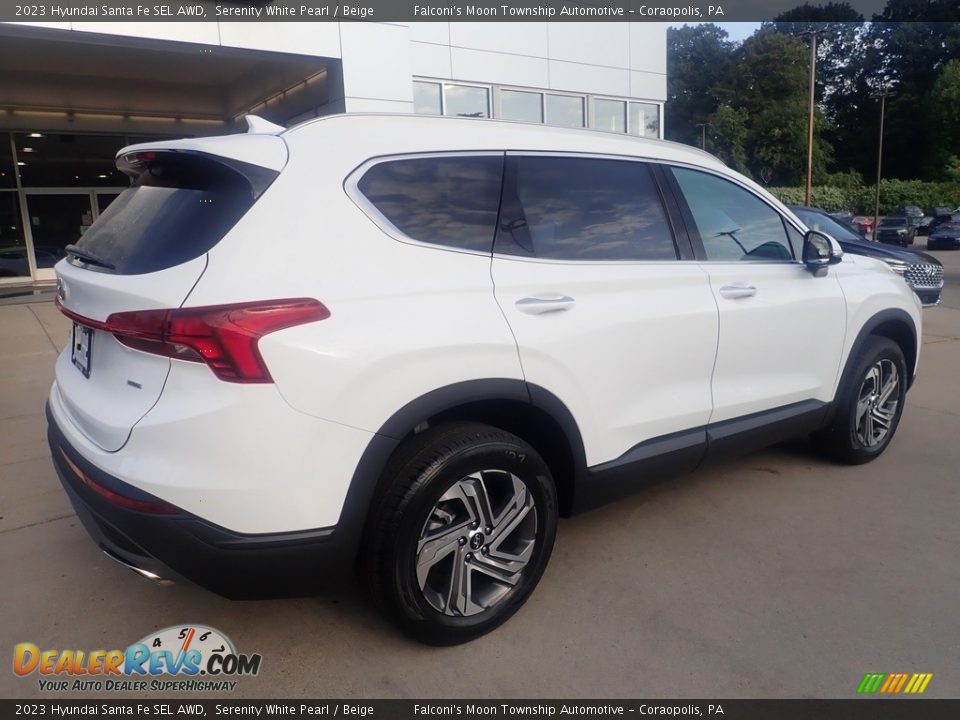 2023 Hyundai Santa Fe SEL AWD Serenity White Pearl / Beige Photo #2