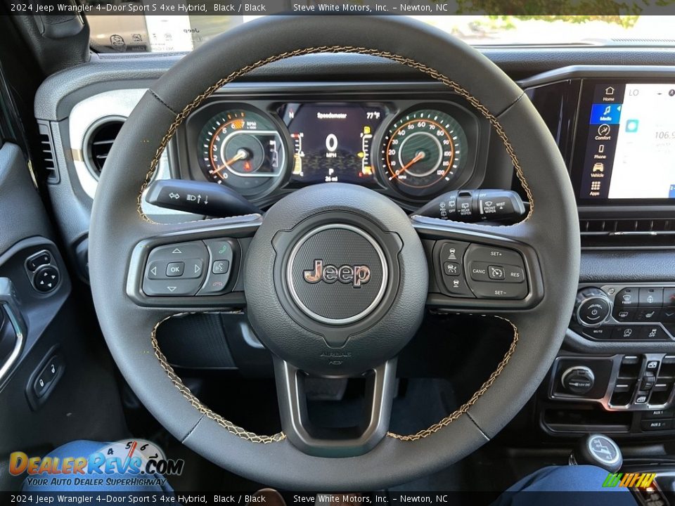 2024 Jeep Wrangler 4-Door Sport S 4xe Hybrid Steering Wheel Photo #18