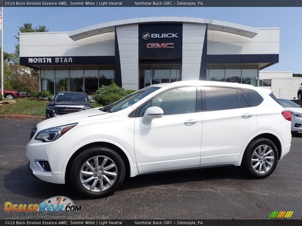 2019 Buick Envision Essence AWD Summit White / Light Neutral Photo #1