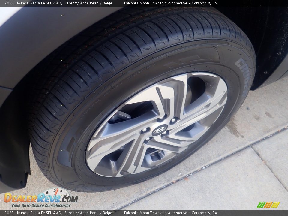 2023 Hyundai Santa Fe SEL AWD Serenity White Pearl / Beige Photo #10