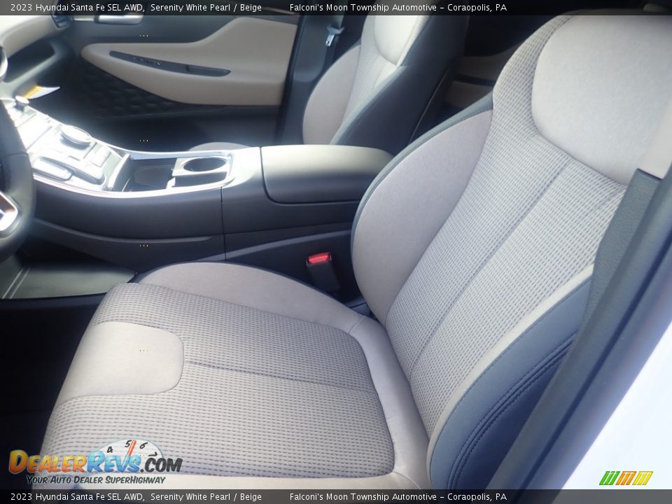 2023 Hyundai Santa Fe SEL AWD Serenity White Pearl / Beige Photo #11