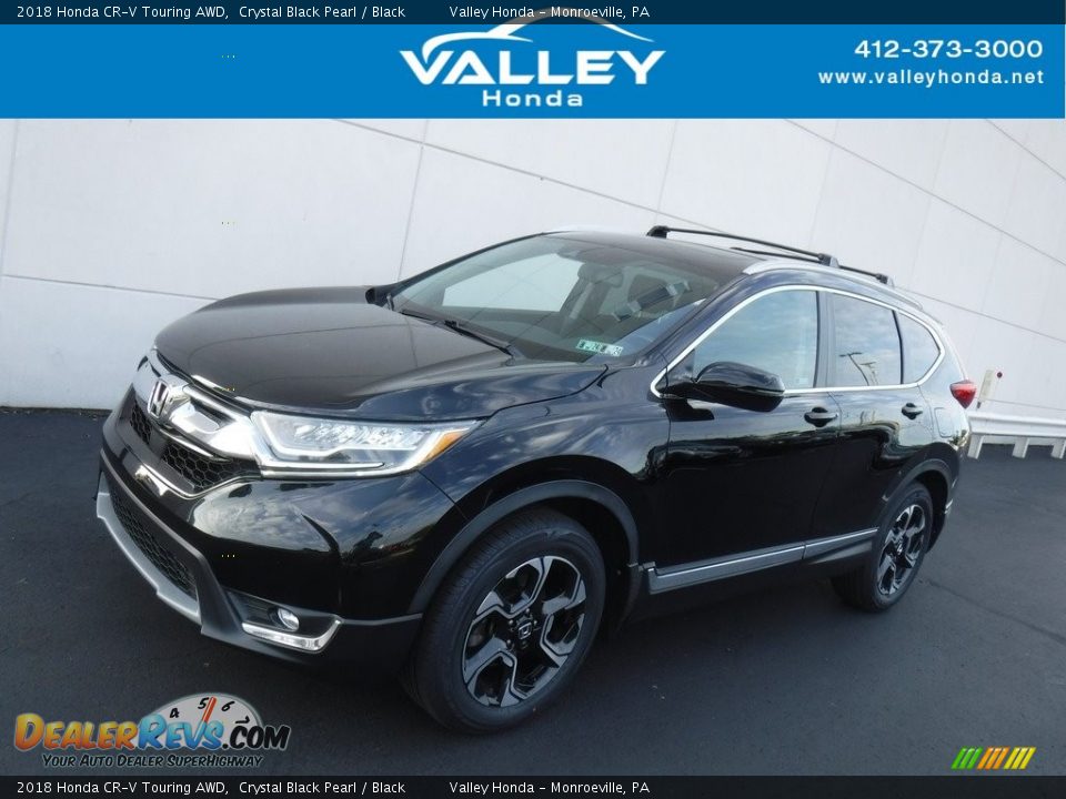 2018 Honda CR-V Touring AWD Crystal Black Pearl / Black Photo #1