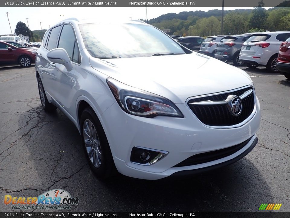 2019 Buick Envision Essence AWD Summit White / Light Neutral Photo #10