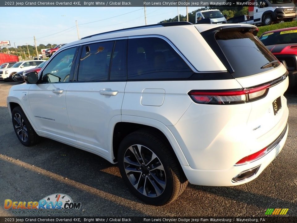 2023 Jeep Grand Cherokee Overland 4XE Bright White / Global Black Photo #3