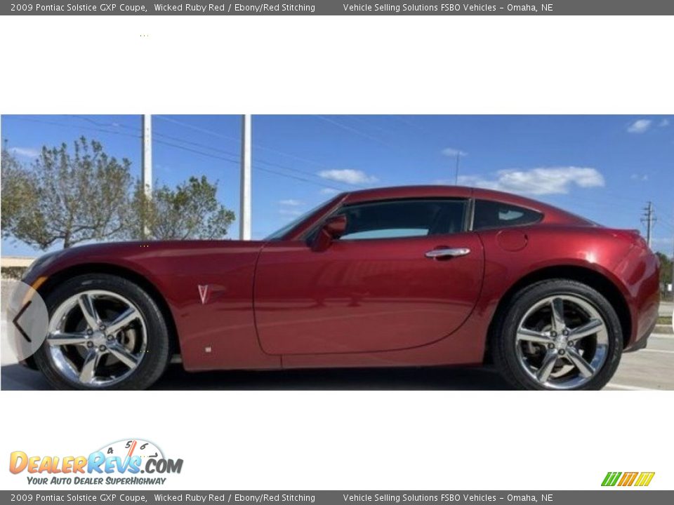 2009 Pontiac Solstice GXP Coupe Wicked Ruby Red / Ebony/Red Stitching Photo #1