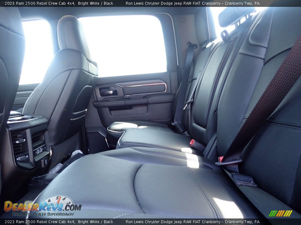 Rear Seat of 2023 Ram 2500 Rebel Crew Cab 4x4 Photo #12