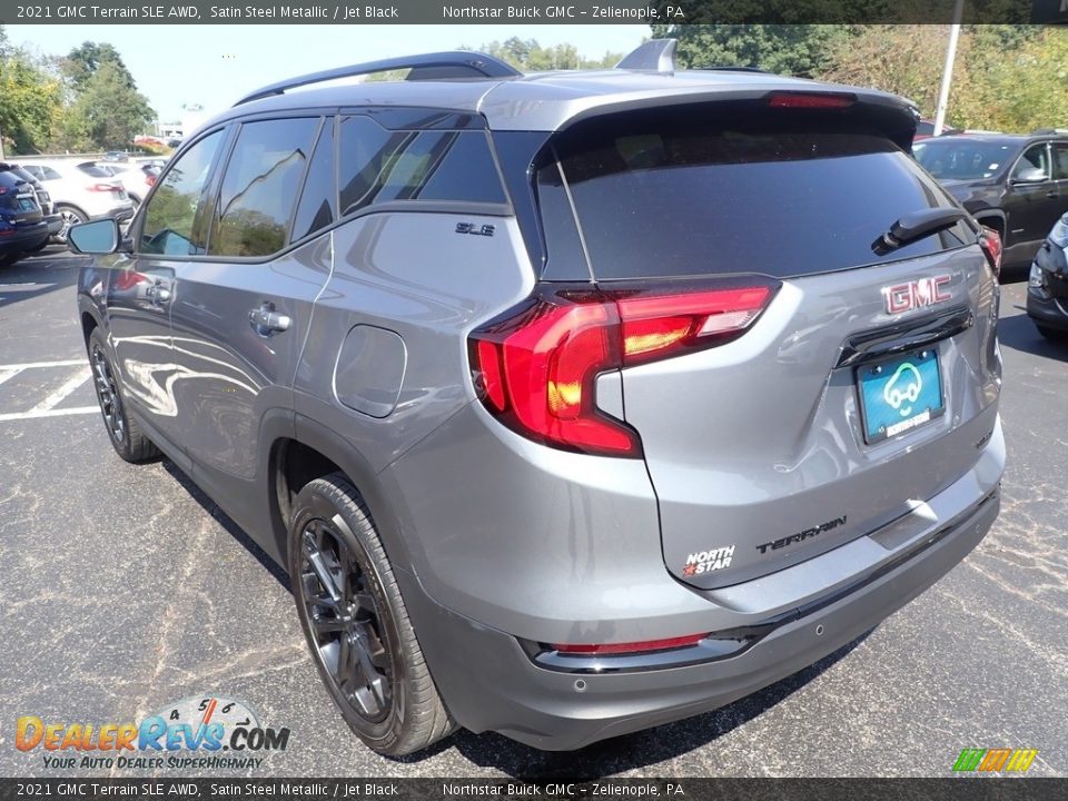 2021 GMC Terrain SLE AWD Satin Steel Metallic / Jet Black Photo #7