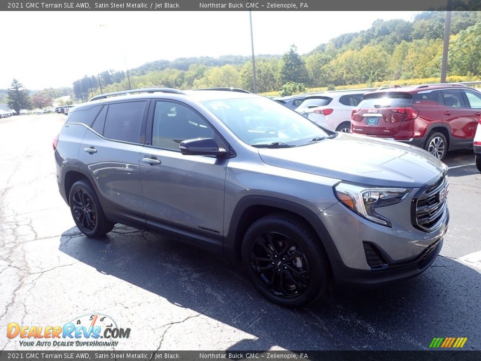 2021 GMC Terrain SLE AWD Satin Steel Metallic / Jet Black Photo #9