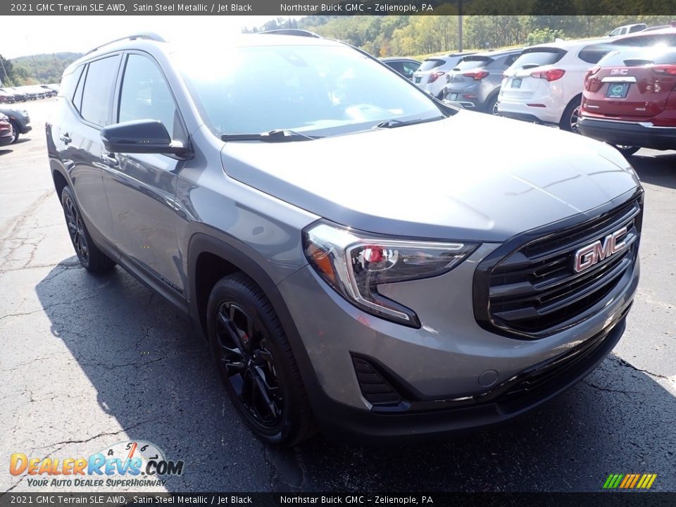 2021 GMC Terrain SLE AWD Satin Steel Metallic / Jet Black Photo #10