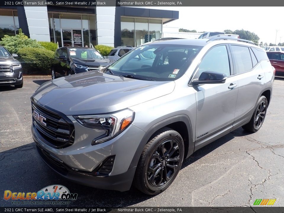 2021 GMC Terrain SLE AWD Satin Steel Metallic / Jet Black Photo #12