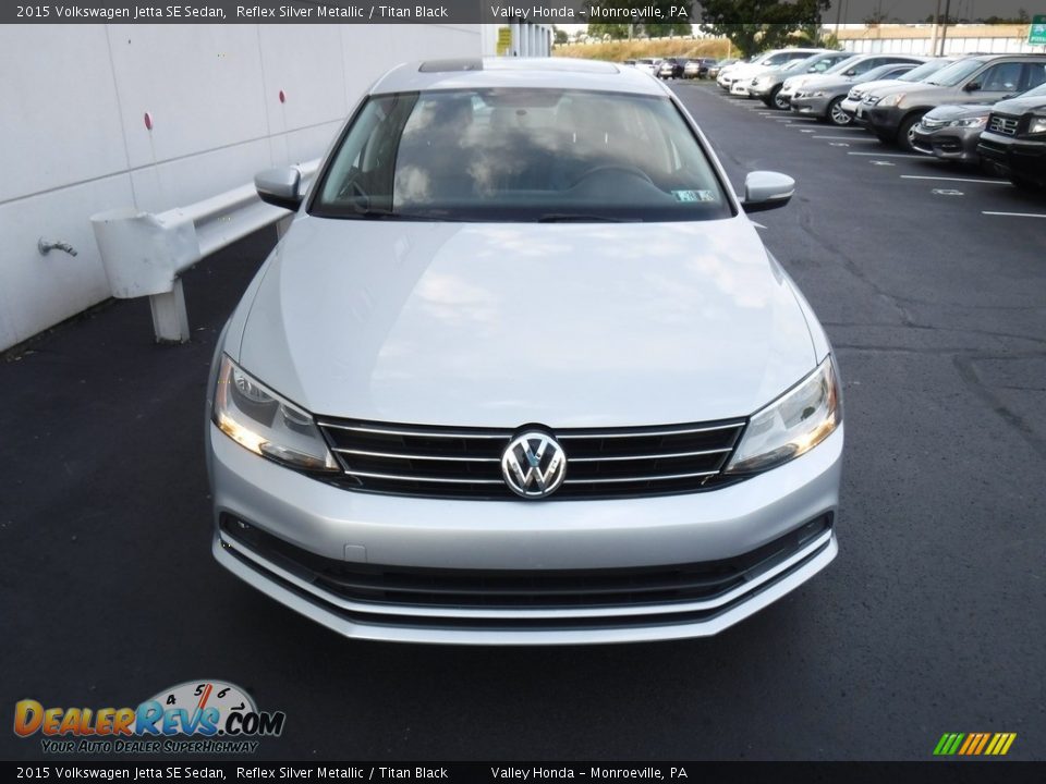 2015 Volkswagen Jetta SE Sedan Reflex Silver Metallic / Titan Black Photo #3