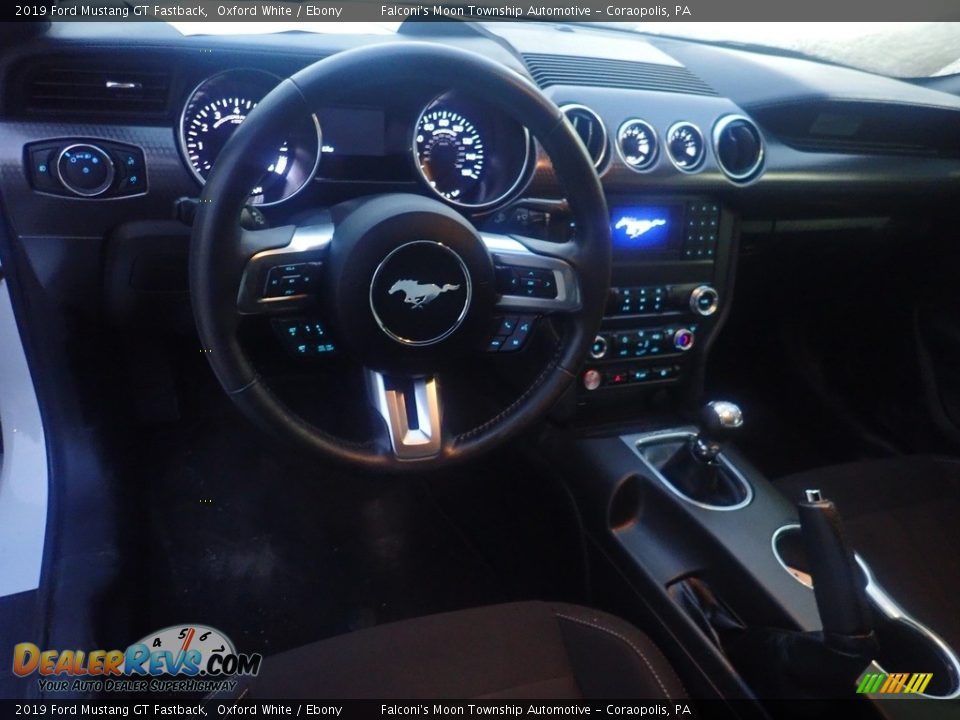 2019 Ford Mustang GT Fastback Oxford White / Ebony Photo #20