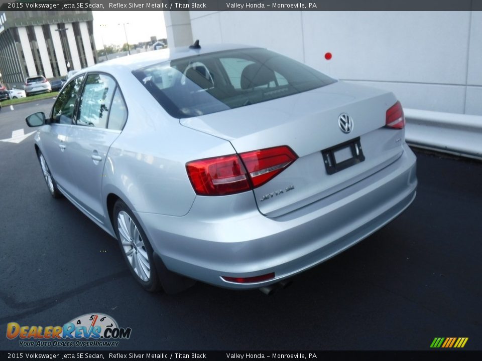 2015 Volkswagen Jetta SE Sedan Reflex Silver Metallic / Titan Black Photo #7