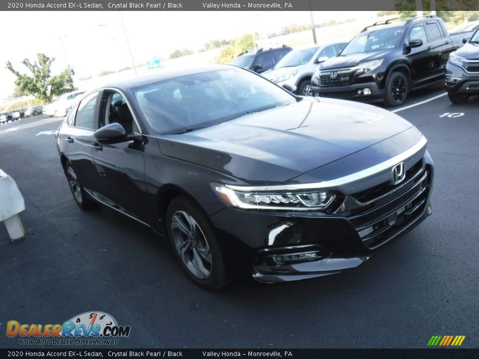 2020 Honda Accord EX-L Sedan Crystal Black Pearl / Black Photo #4