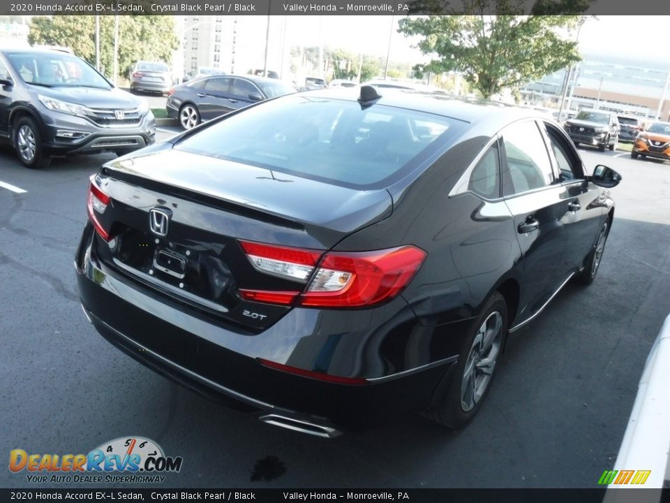 2020 Honda Accord EX-L Sedan Crystal Black Pearl / Black Photo #5