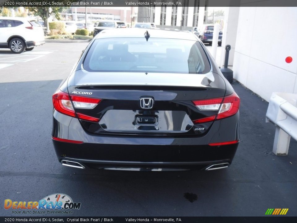 2020 Honda Accord EX-L Sedan Crystal Black Pearl / Black Photo #6