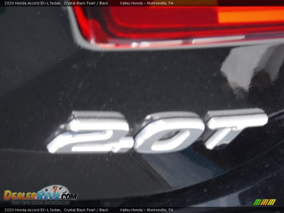 2020 Honda Accord EX-L Sedan Crystal Black Pearl / Black Photo #7