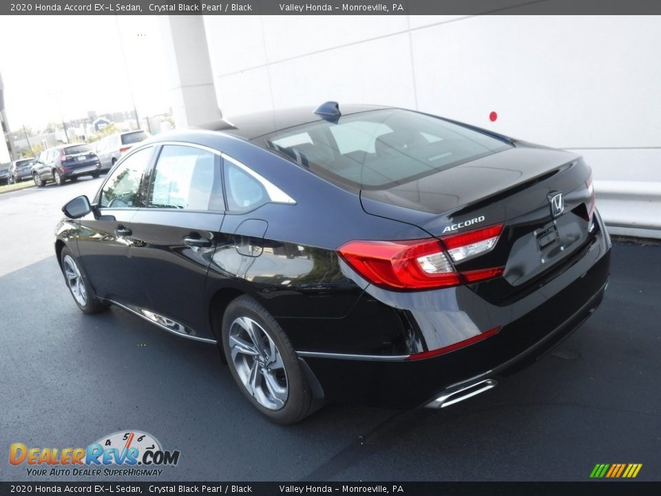 2020 Honda Accord EX-L Sedan Crystal Black Pearl / Black Photo #8