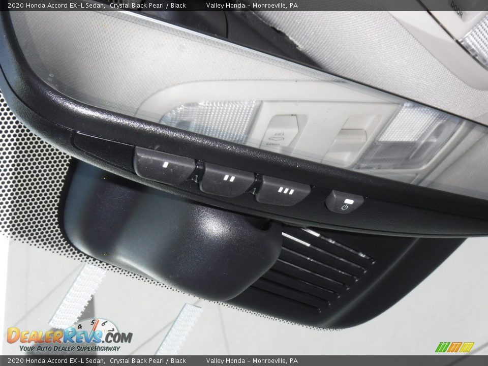 2020 Honda Accord EX-L Sedan Crystal Black Pearl / Black Photo #20